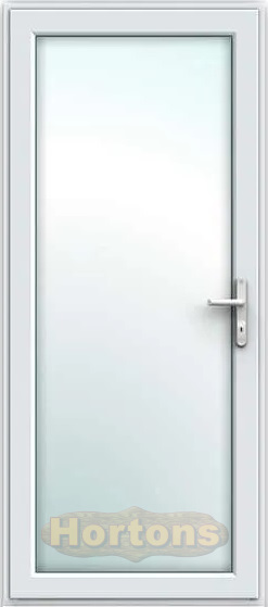 850x1855mm uPVC fully glazed single door