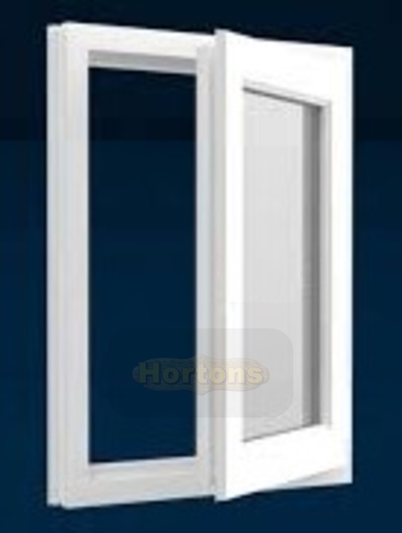 710 x 980mm uPVC window, single opening casement