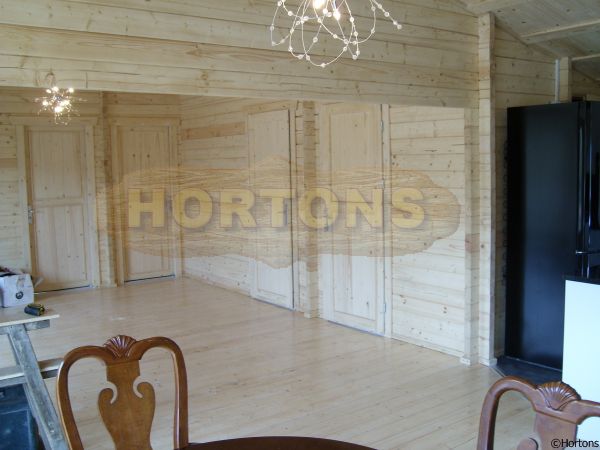 79 sqm log house 45-45mm twinskin logs