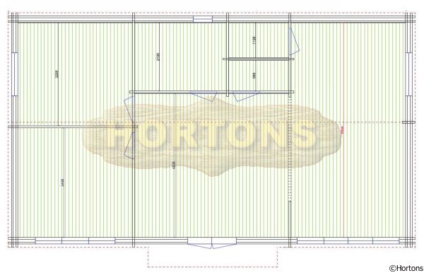 79 sqm log house 45-45mm twinskin logs