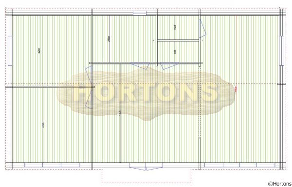 79 sqm log house 45-45mm twinskin logs - Click Image to Close