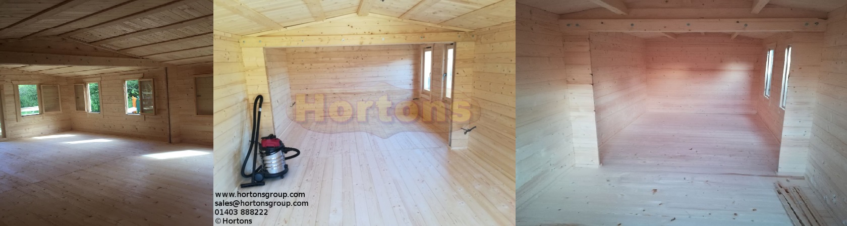 Structural archways in log cabins instead of partitions