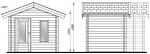 Lugarde Cornwall Garden Log Cabin - 2.4m x 2.4m