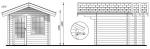 Lugarde Barcelona Garden Log Cabin - 2.5m x 2.5m
