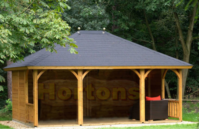 Lugarde Wooden gazebo - 3.0 x 4.8m - Click Image to Close