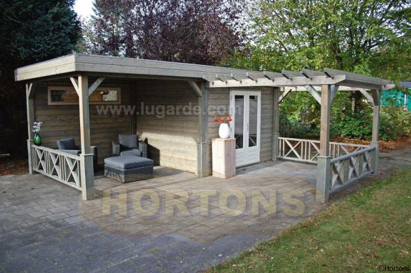 Sophia Pergola & summerhouse combination - 6m x 6m