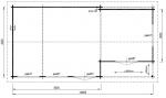 Lugarde Log Cabin Lisbon 8.0 x 4.0m