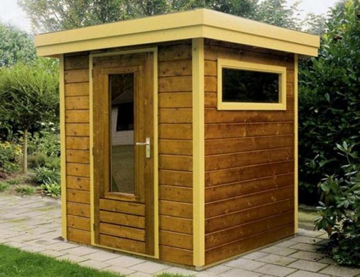 Log Cabin 1.8x1.8m Lugarde Prima Thomas Flat Roof Garden Room