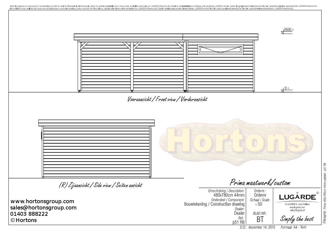 7.8m x 4.8m Lugarde Glass Walled Garden Room - Click Image to Close