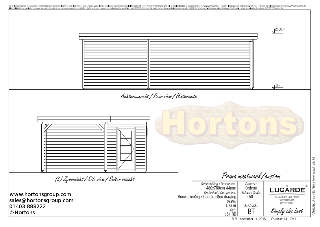 7.8m x 4.8m Lugarde Glass Walled Garden Room - Click Image to Close