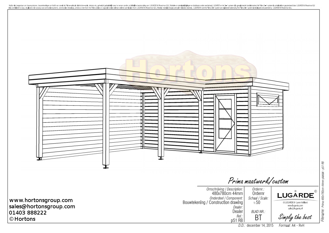 7.8m x 4.8m Lugarde Glass Walled Garden Room - Click Image to Close