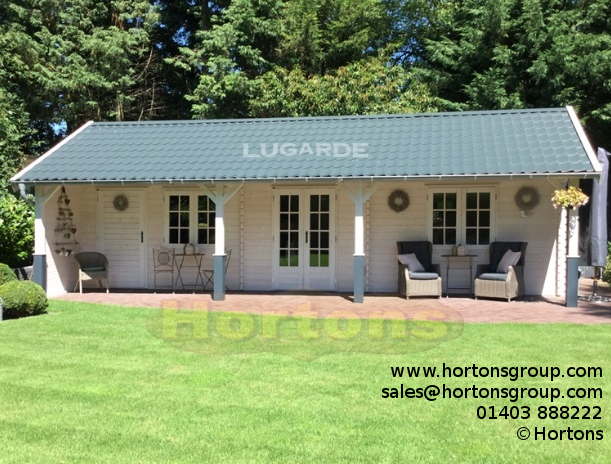 Lugarde 44mm Log Cabin Holiday home 9.5m x 5m - Click Image to Close