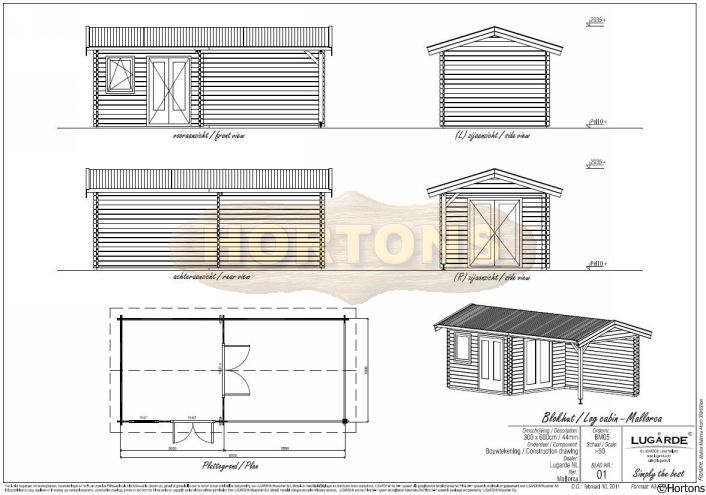 Lugarde Log Cabin Mallorca 6.5 x 3m - Click Image to Close