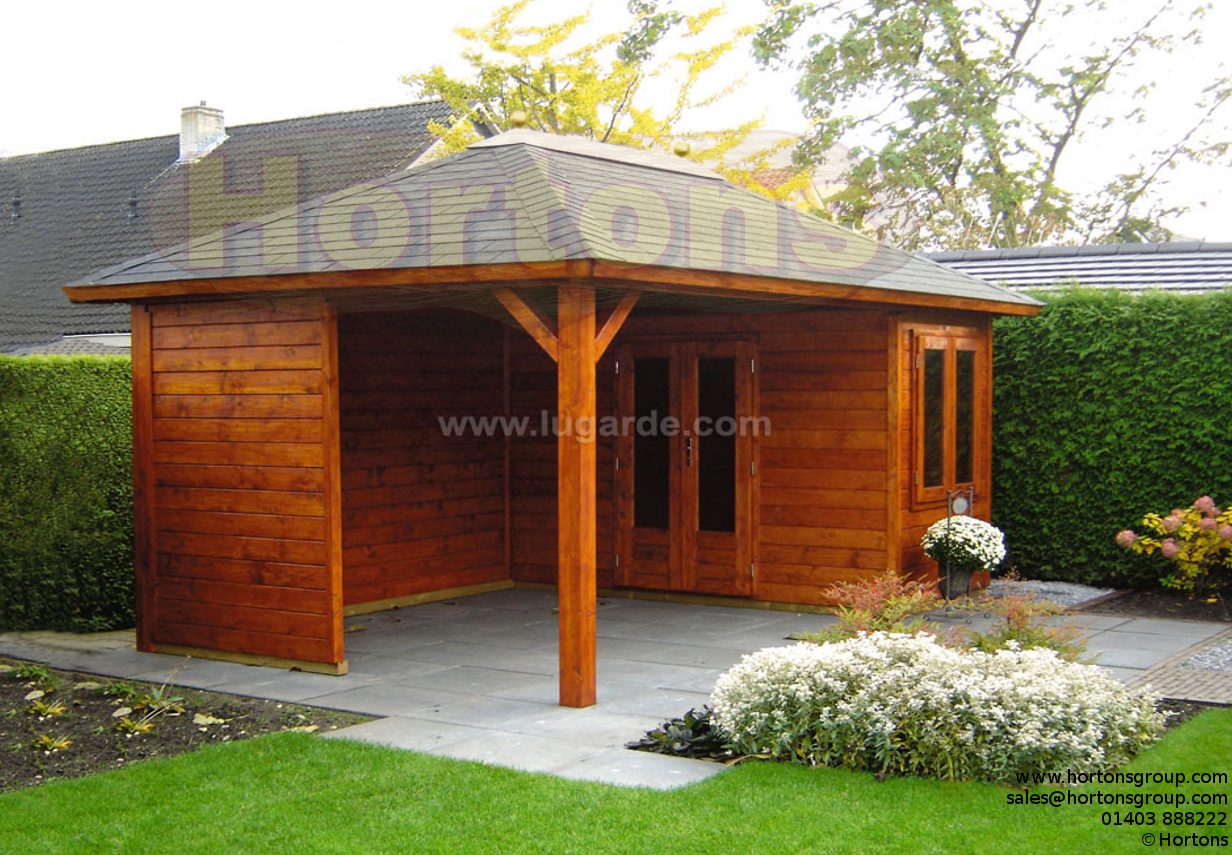 Log Cabin 4.8x3m Gazebo & Summerhouse Prima Monique