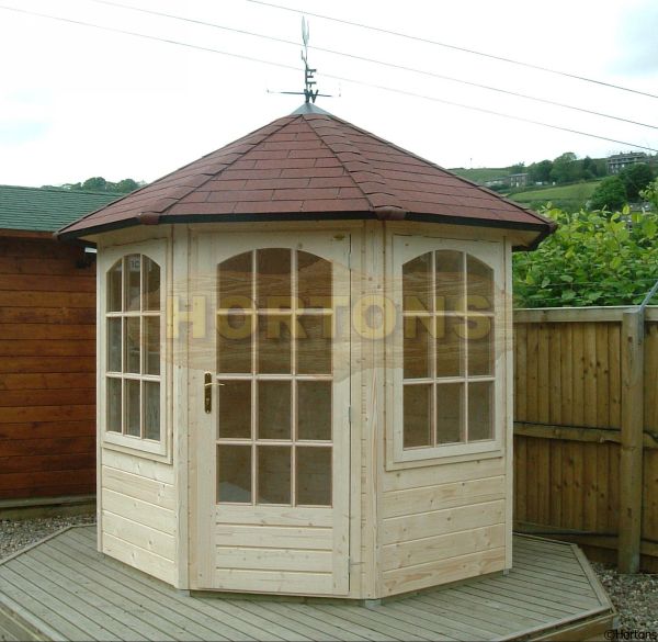 2.5m Octagonal Summerhouse Lugarde Prima Vera