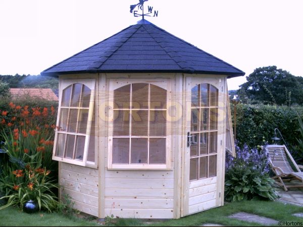 2.5m Octagonal Summerhouse Lugarde Prima Vera - Click Image to Close