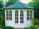 Log Cabin 3.0m Octagonal Summerhouse Lugarde Prima Carolien