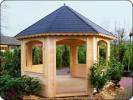 Log Cabin 3.5m Octagonal Summerhouse Lugarde Prima  Chantal