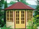 Log Cabin 3.0m Octagonal Summerhouse Lugarde Prima Donna