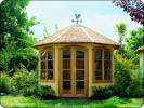 Log Cabin 3.0m Octagonal Summerhouse Lugarde Prima Exclusief