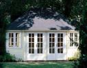 Log Cabin 5.25 X 3.85m Lugarde Prima Nadine Oval Summerhouse