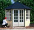 Log Cabin 3 X 2.5m Lugarde Prima Rianne Oval Summerhouse