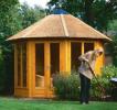 Log Cabin 3m Octagonal Summerhouse Lugarde Prima Tessa