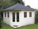 Log Cabin 4.2 X 4.2m 44mm Lugarde Prima Fifth Avenue Modern