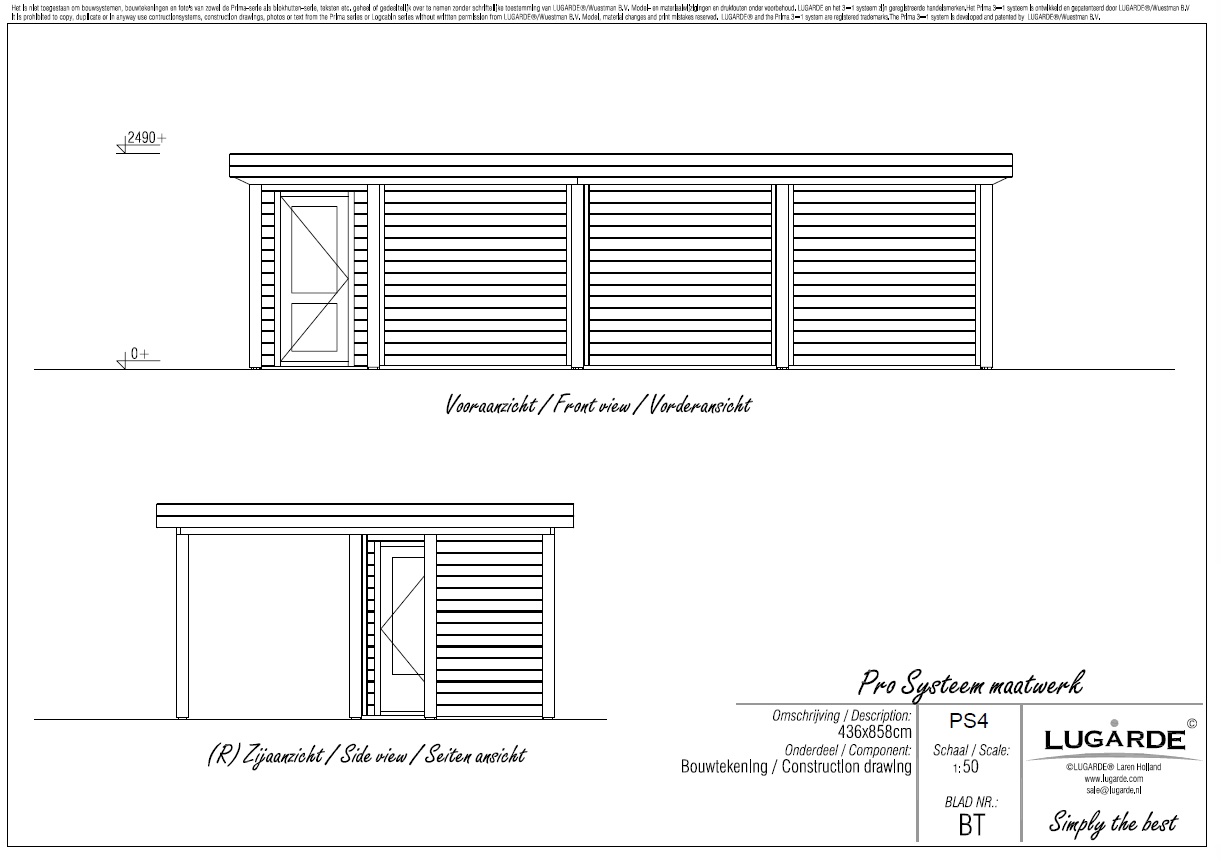 Lugarde Pro System PS4 Summerhouse - Click Image to Close