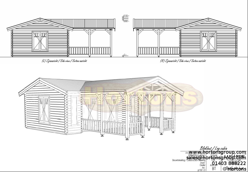 Lugarde Log Cabin VSB10 6m x 8m - Click Image to Close