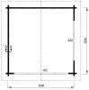 Lugarde Log Cabin Mississippi 3m x 3m