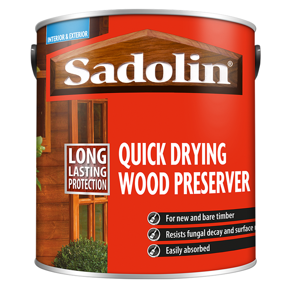 2.5 litre Sadolin Quick Drying Wood Preserver - Click Image to Close