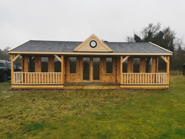 The Burwell Pavilion 10x6m, 35mm wall log - Click Image to Close