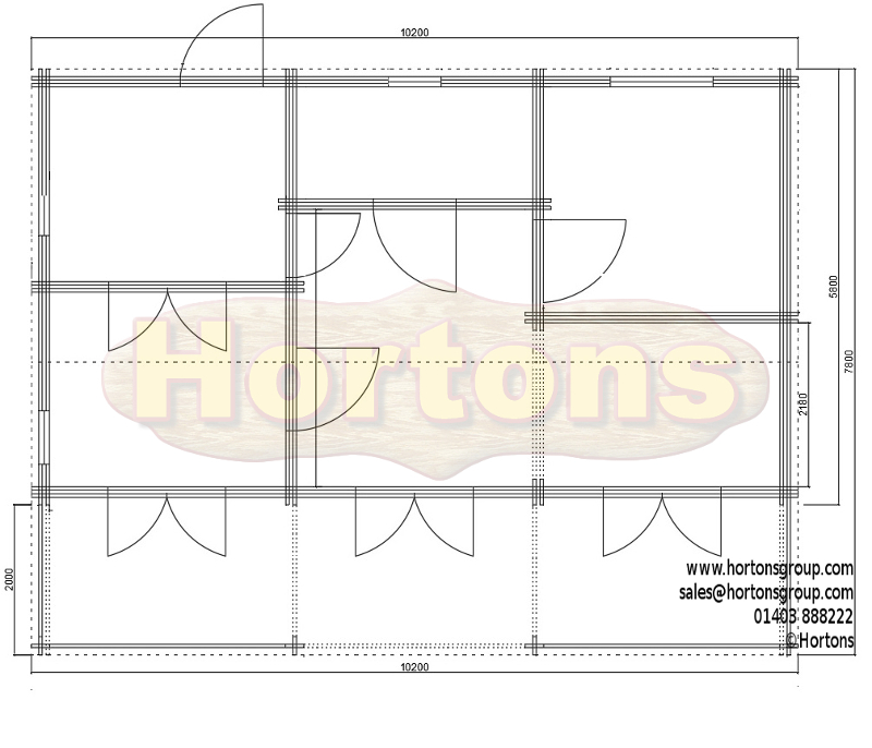 The Galway Pavilion - 10.2m x 7.8m 44mm single skin - Click Image to Close