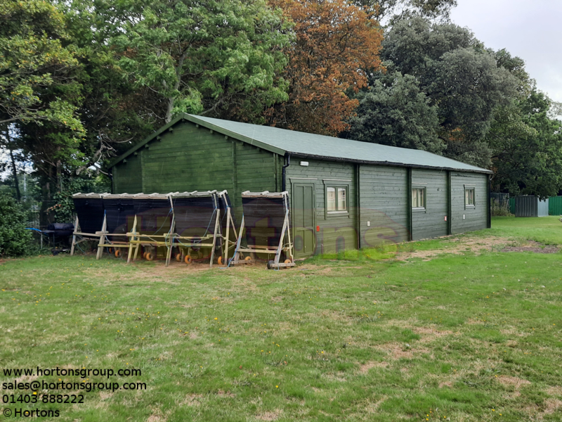 The Oaklands Archery Clubhouse - 18.5m x 7.5m Twinskin - Click Image to Close