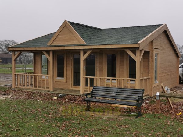 The Stanway Sports Pavilion 7x7m, 35+35mm Twinskin - Click Image to Close