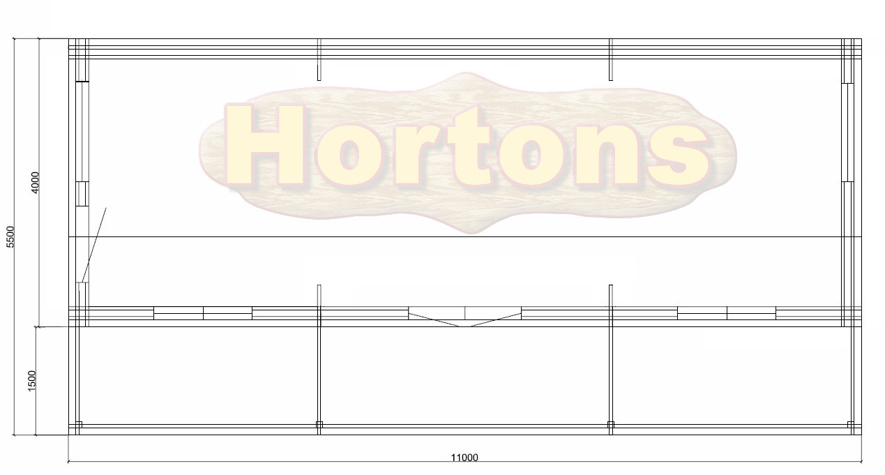 The Cheam Pavilion - 11m x 5.5m single skin