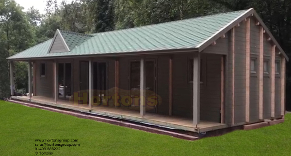 The Chippenham Clubhouse - 13.6m x 6.7m 44+44mm Twinskin - Click Image to Close