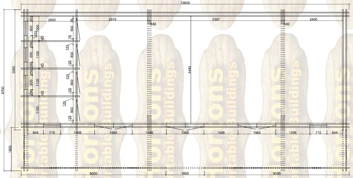 The Chippenham Clubhouse - 13.6m x 6.7m 44mm single skin - Click Image to Close