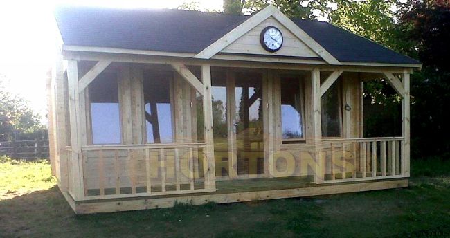 The Clubhouse 6x6m, 35mm wall log - Click Image to Close