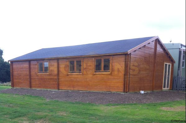 Log Cabin 8x12m (85 Sqm Internal) Fully Insulated 45mm Twinskin Classroom