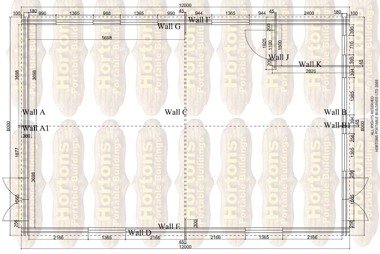 8x12m (85 sqm internal) Fully Insulated 45mm Twinskin Classroom - Click Image to Close