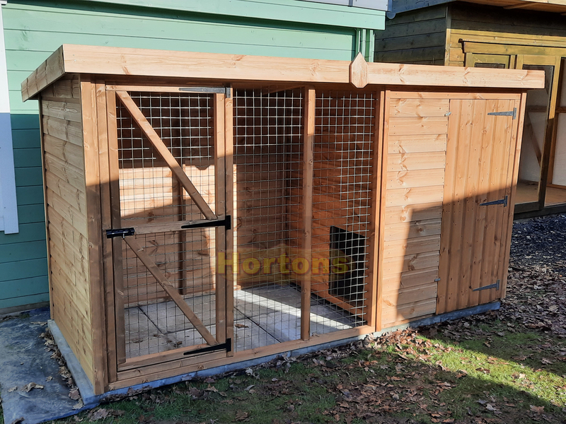 12ft x 4ft Kennel & Run - Click Image to Close