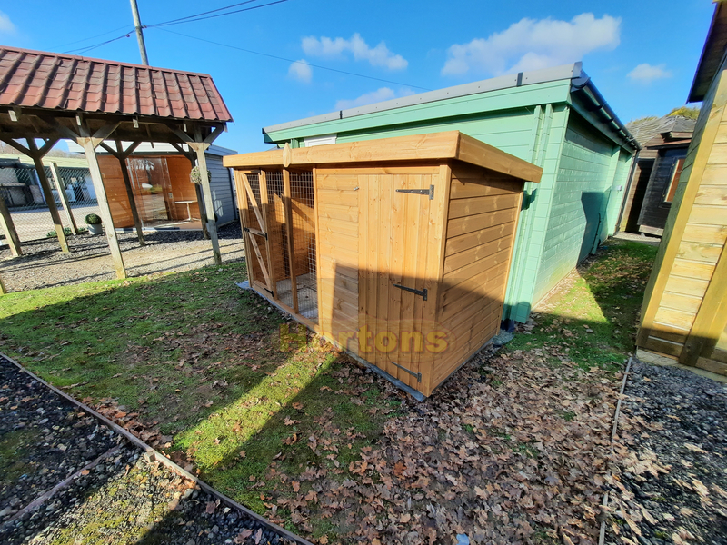 12ft x 4ft Kennel & Run - Click Image to Close