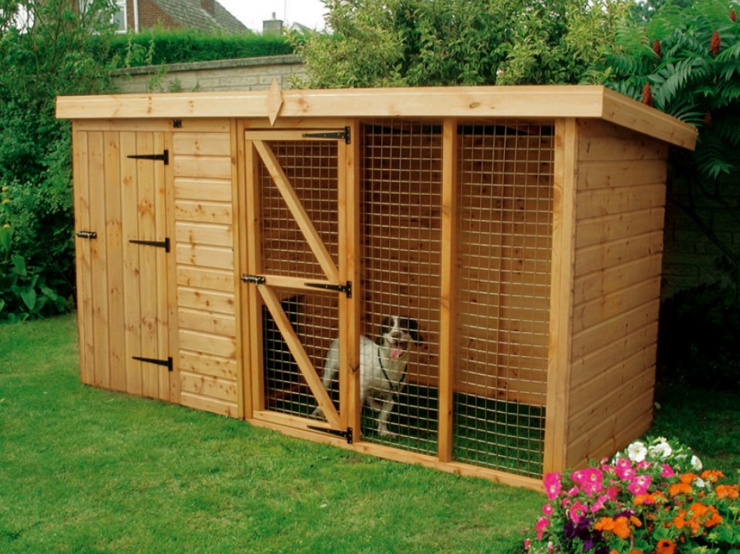 12ft x 4ft Kennel & Run - Click Image to Close