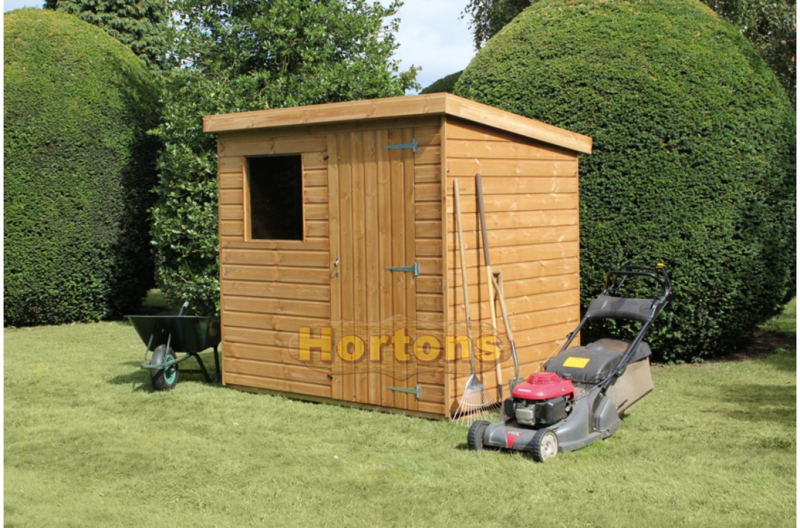 7ft x 7ft Shed - Pent Dalby - Click Image to Close
