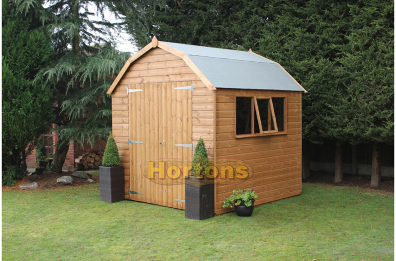 12ft x 8ft Dutch Barn Shed - Click Image to Close