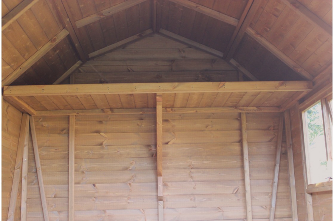 12ft x 8ft Dutch Barn Shed - Click Image to Close