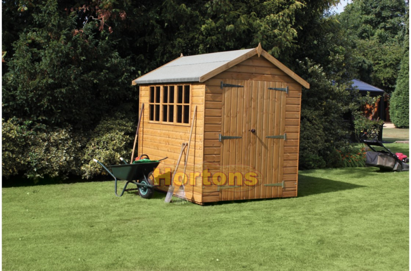 Log Cabin 8ft X 8ft Heavy Duty Apex Shed