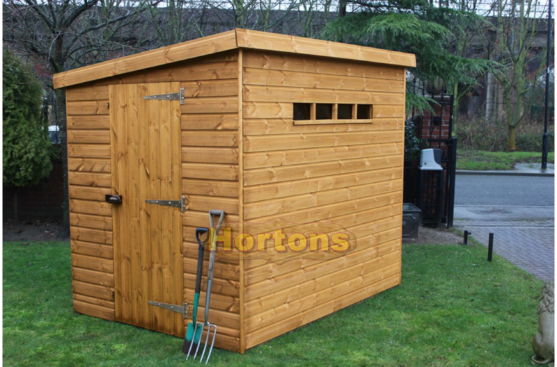 8ft x 6ft Shed - Security Pent